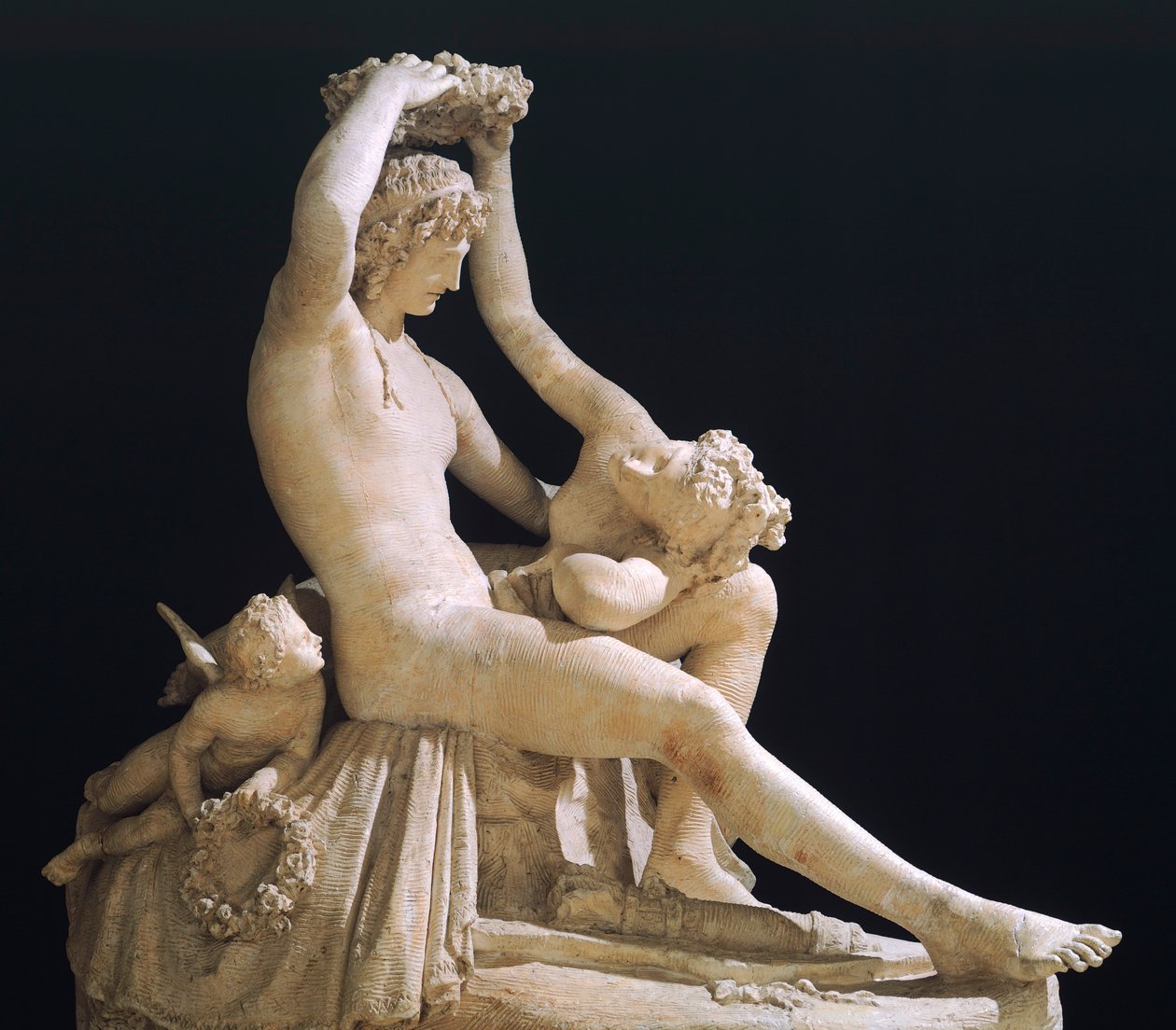 Venus Crowning Love by Antonio Canova, Plaster Model by Antonio Canova
