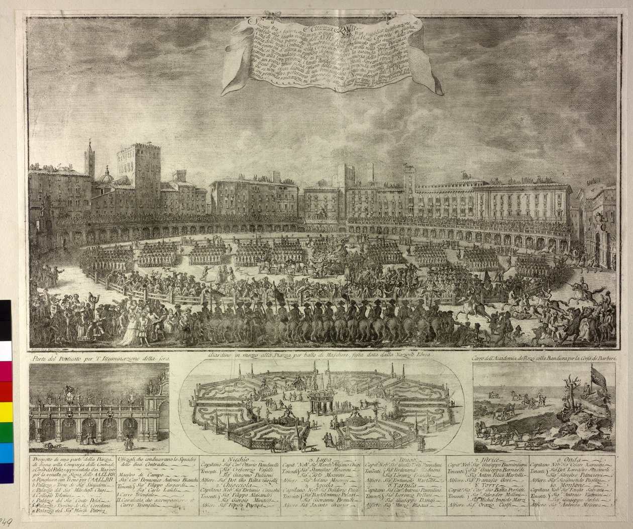 Illustration of Festivities by Antonio Cioci or Ciocchi
