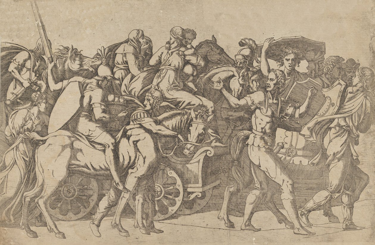 A Roman Army on the March - Troop Convoy by Antonio Fantuzzi