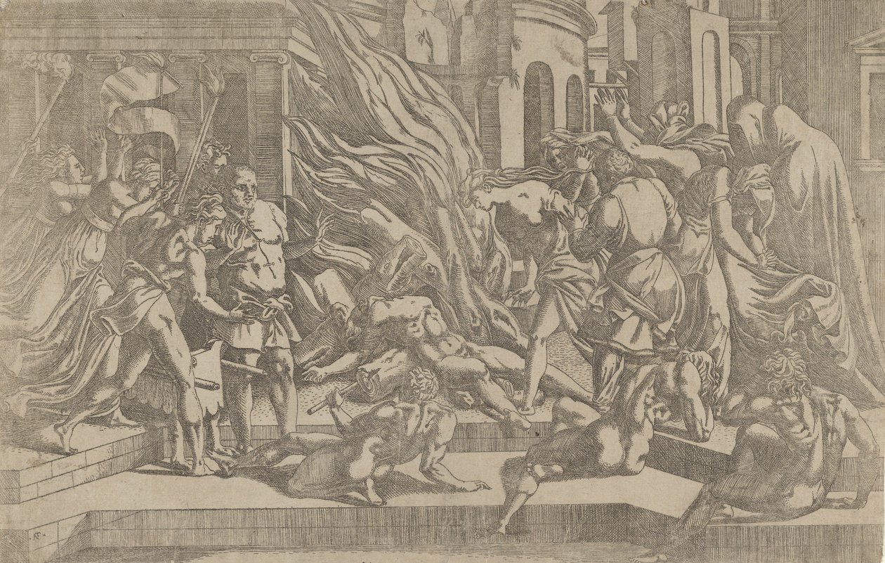 Burning of a Corpse by Antonio Fantuzzi