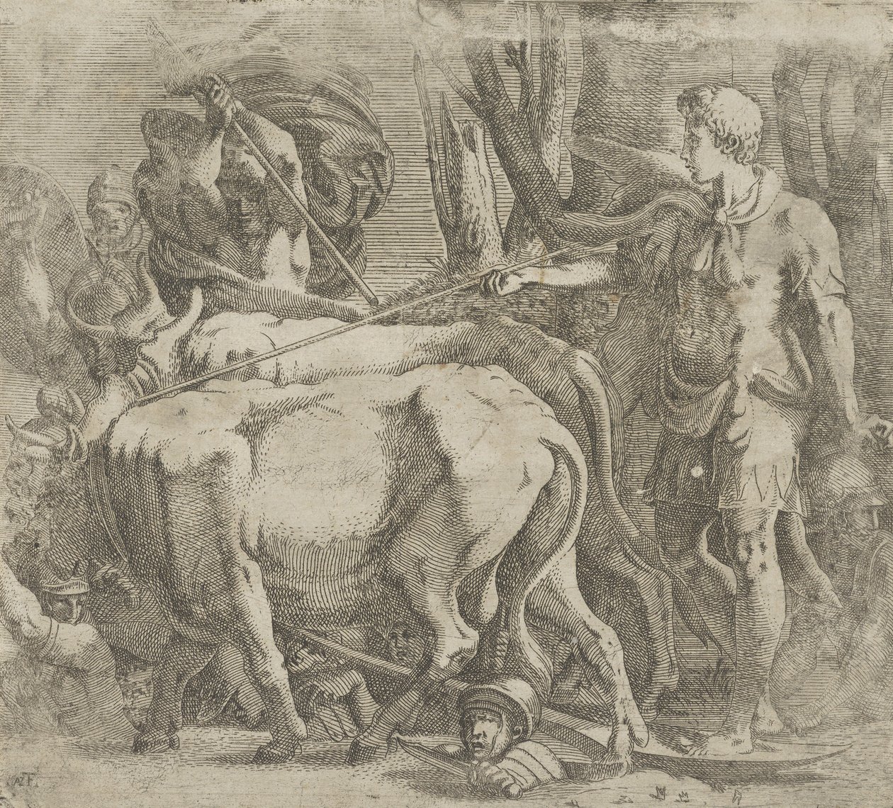 Cadmus Tilling the Field Where He Sowed the Dragon
