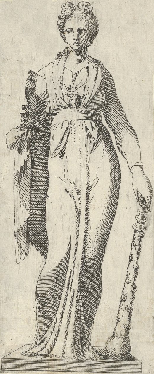 Melpomene, from the Mattei Sarcophagus, Rome, 1540-45 by Antonio Fantuzzi