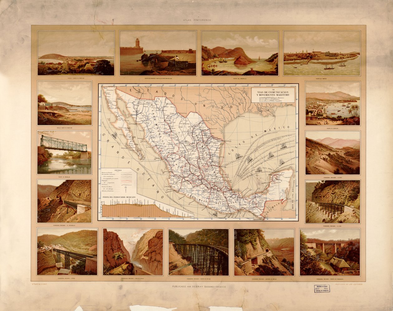 Picturesque and Historical Atlas of the United Mexican States by Antonio García Cubas