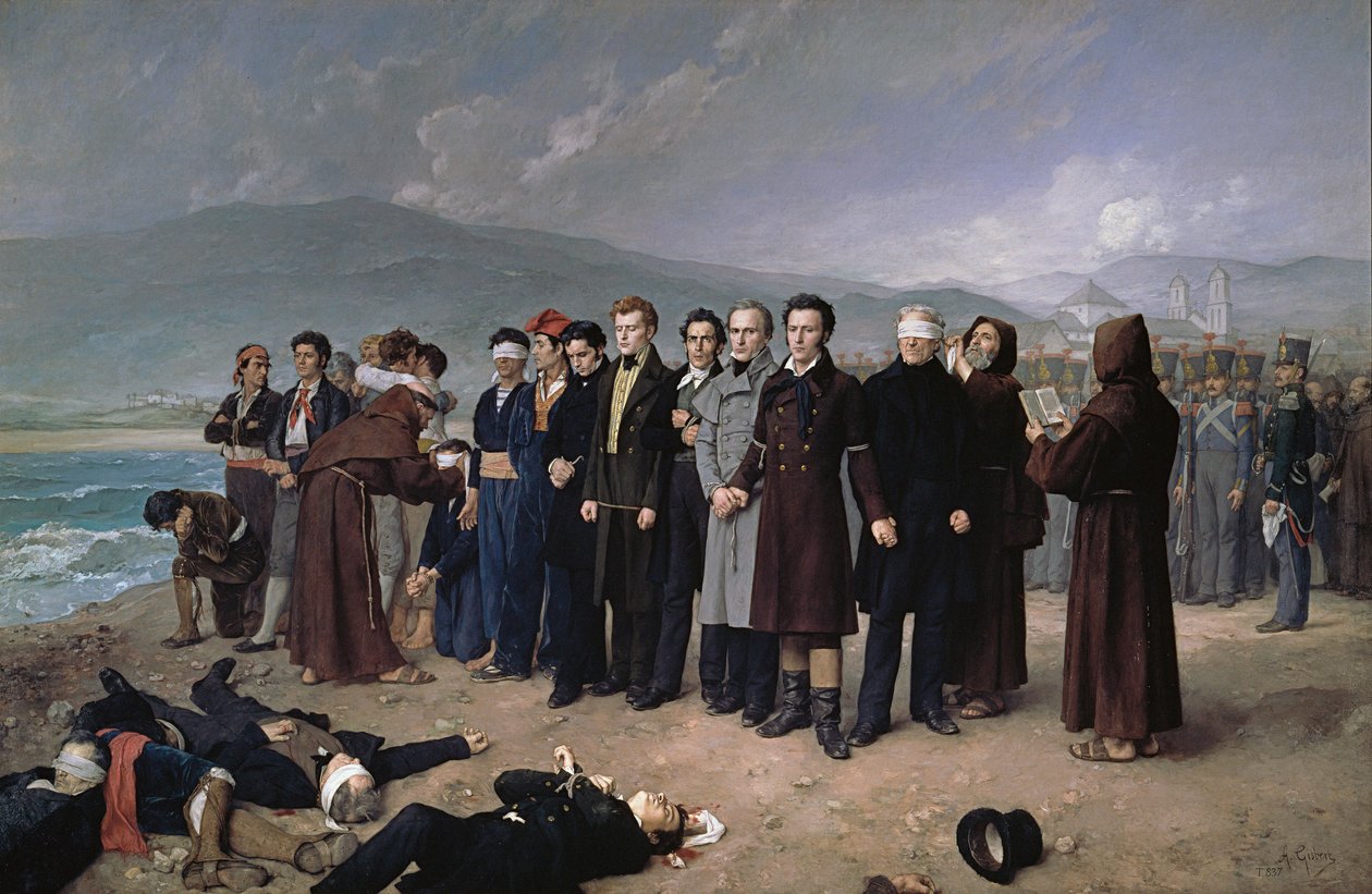 The Execution of Torrijos and His Companions on the Malaga Beach by Antonio Gisbert