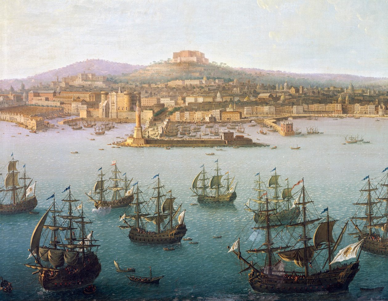 Charles of Bourbon Departing for Spain from Naples, October 7 by Antonio Joli