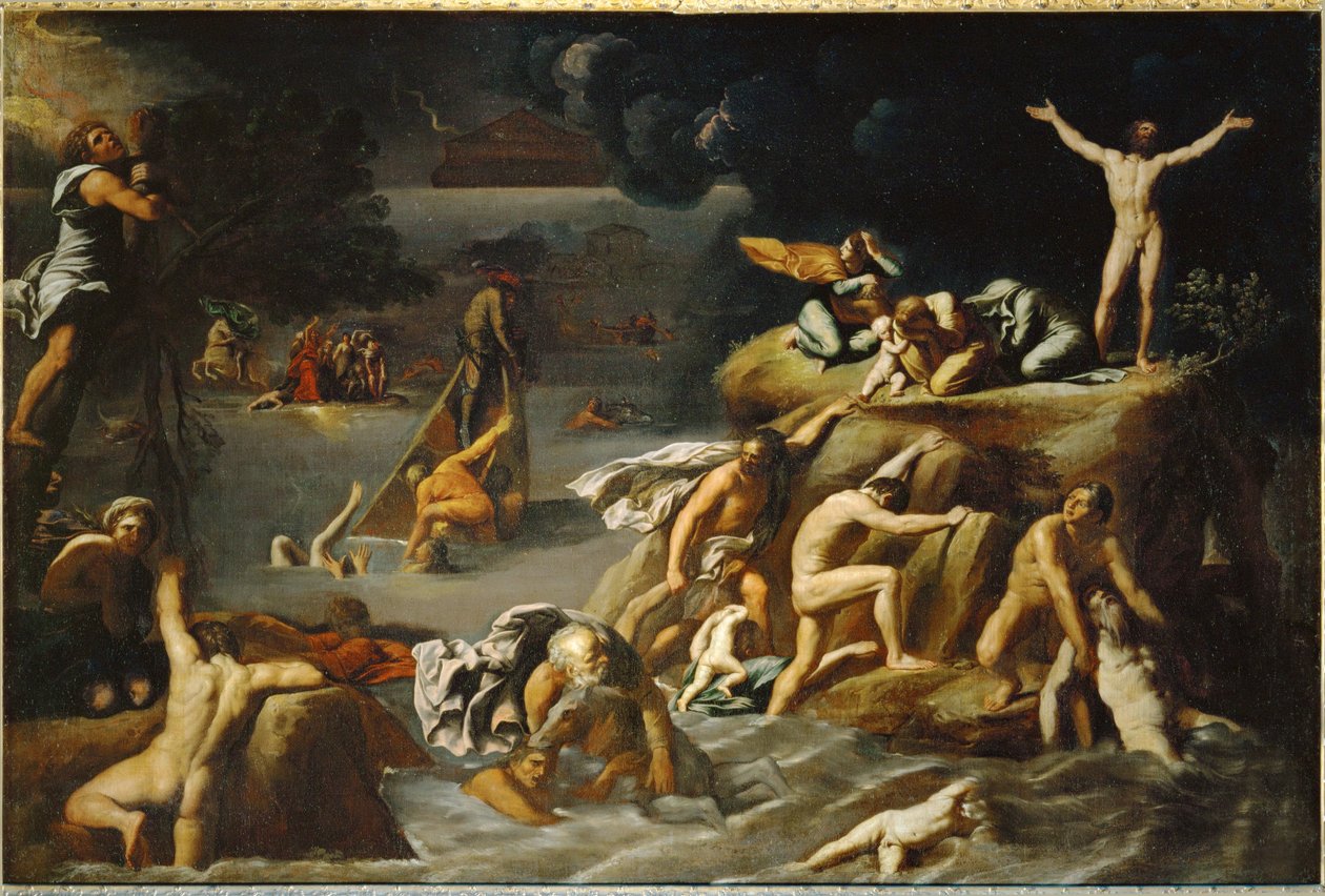 The Flood by Antonio Marziale Carracci