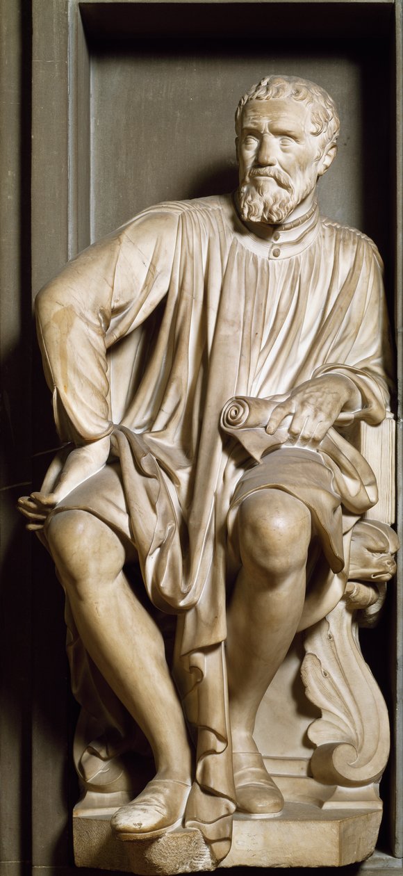 Portrait of Michelangelo Buonarroti by Antonio Novelli