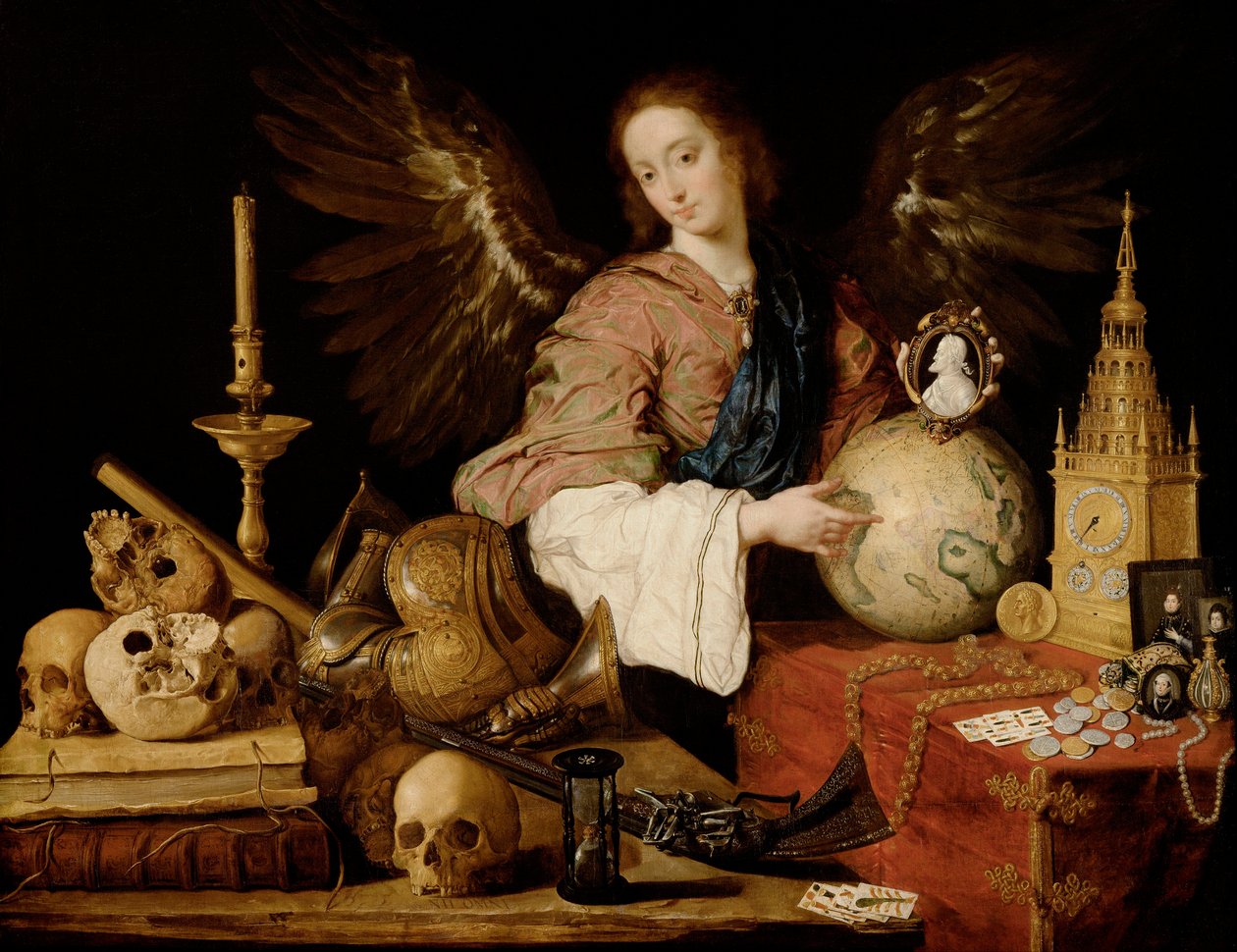Allegory of Vanity (detail) by Antonio Pereda y Salgado