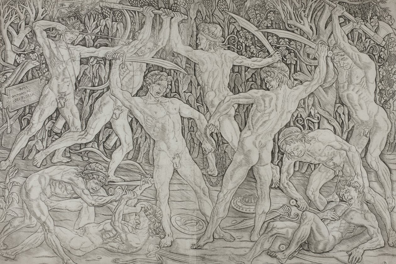 Battle of the Naked Men by Antonio Pollaiuolo