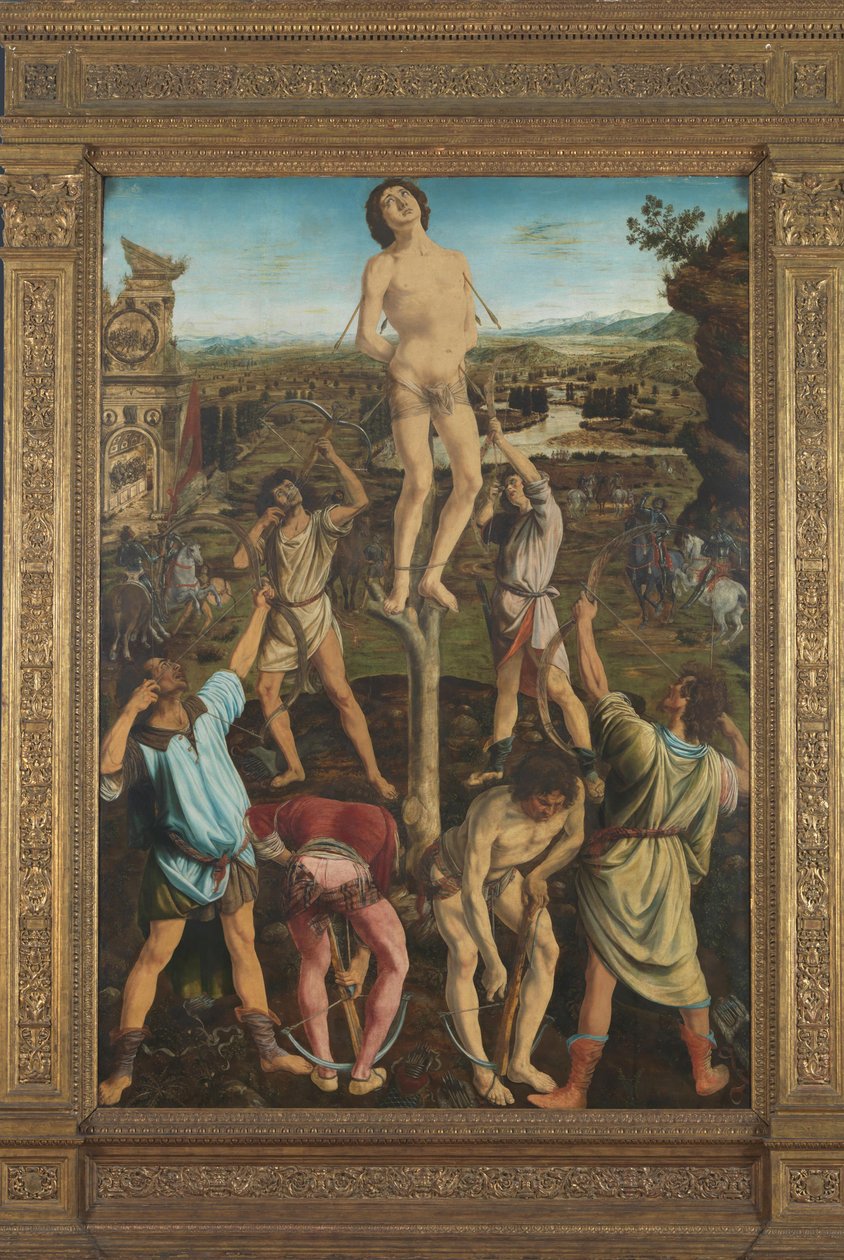 The Martyrdom of Saint Sebastian by Antonio Pollaiuolo