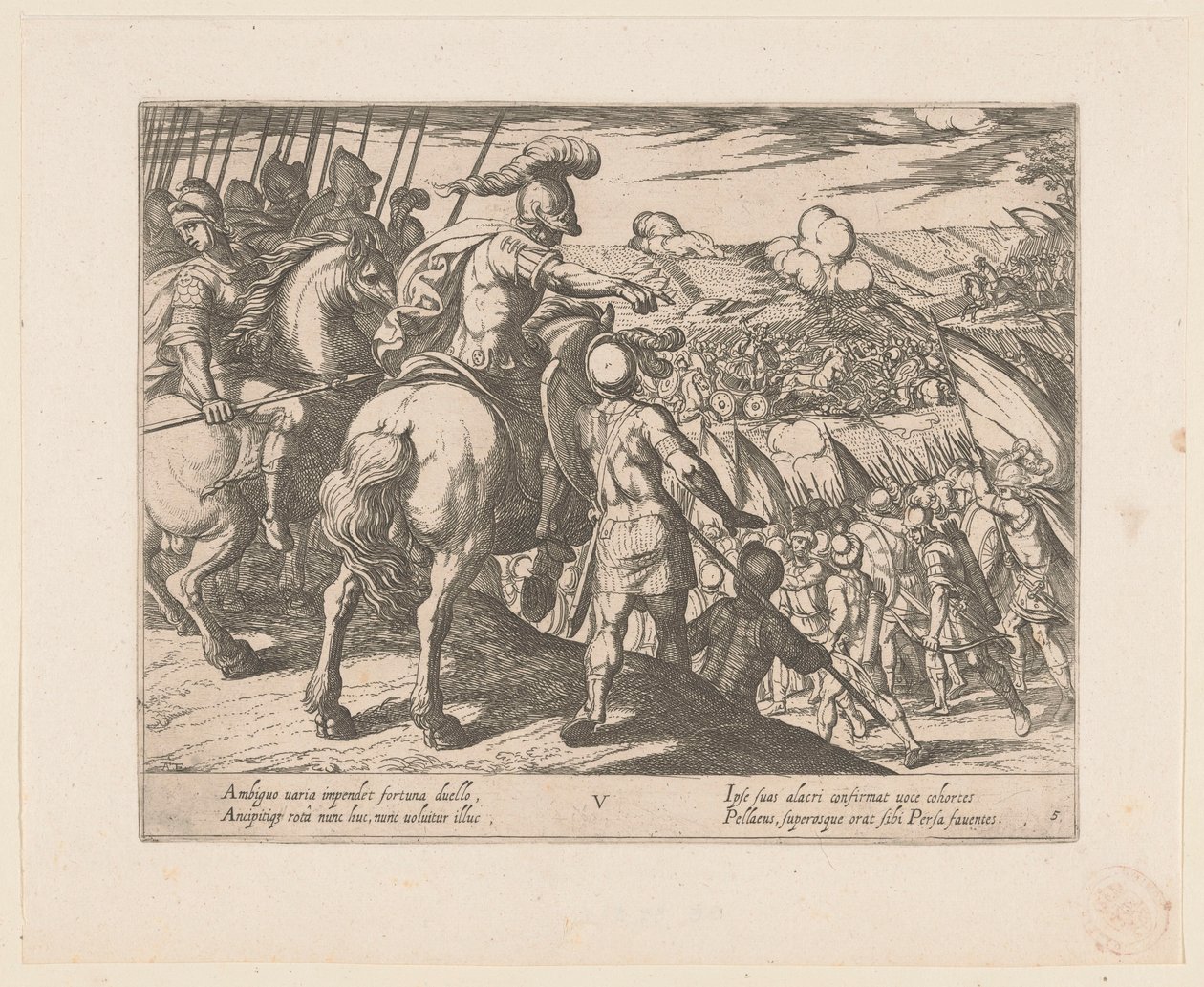 Alexander the Great Leading a Battle by Antonio Tempesta