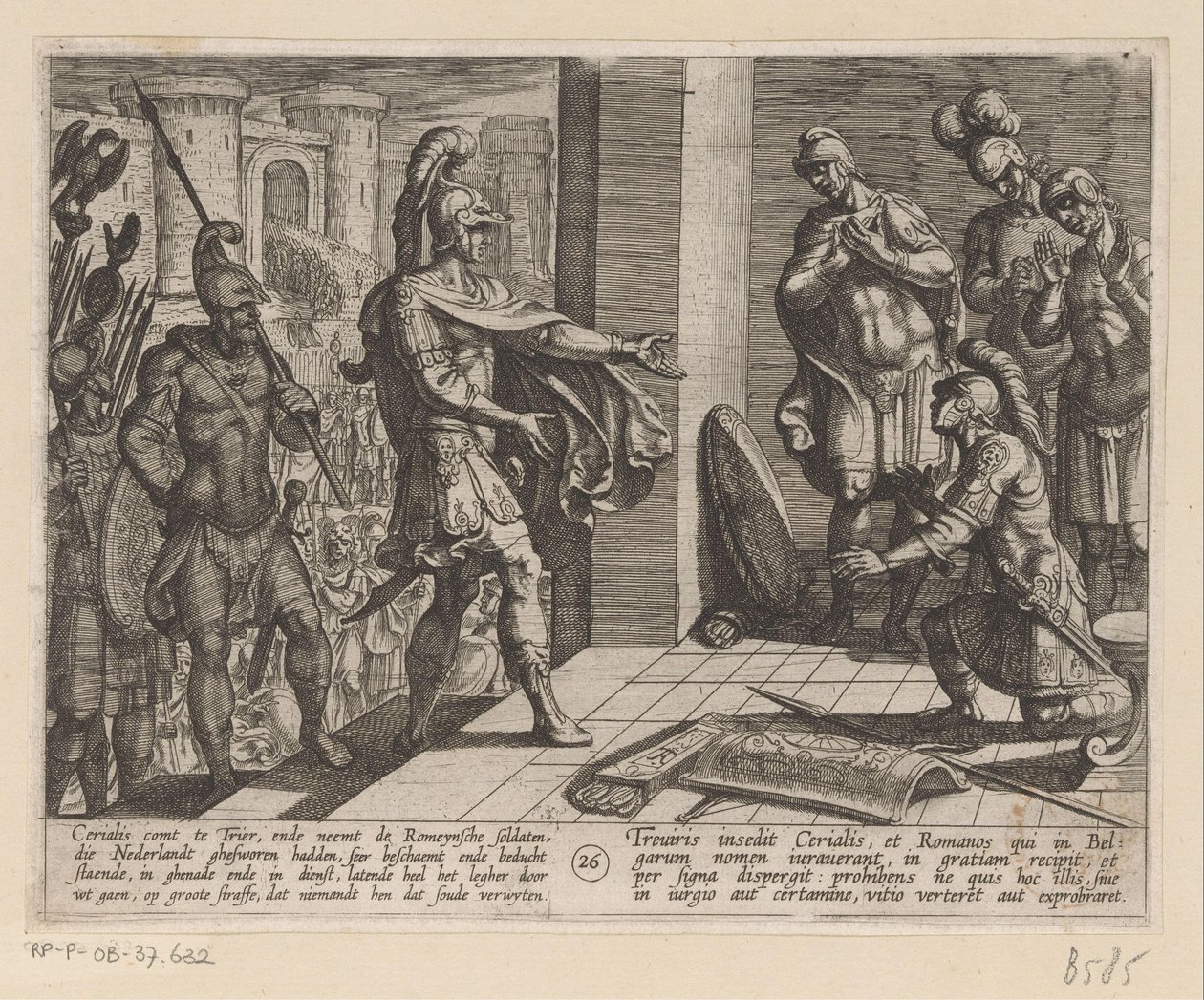 Cerialis Forgives Roman Soldiers Who Helped Julius Civilis (series title: The Batavian Wars against the Romans) by Antonio Tempesta