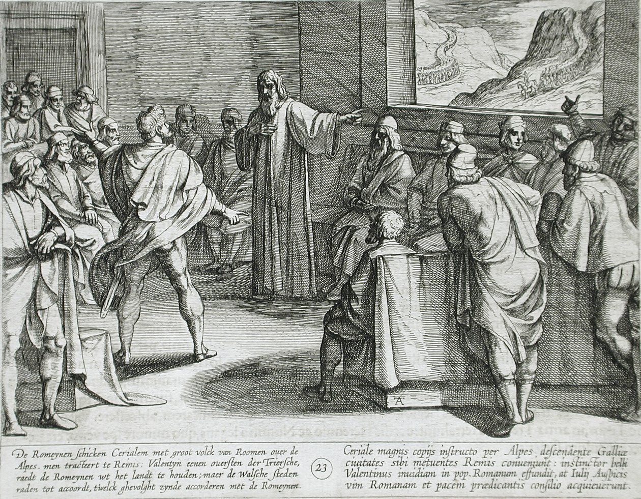 Conference on What Steps to Take Upon the Romans