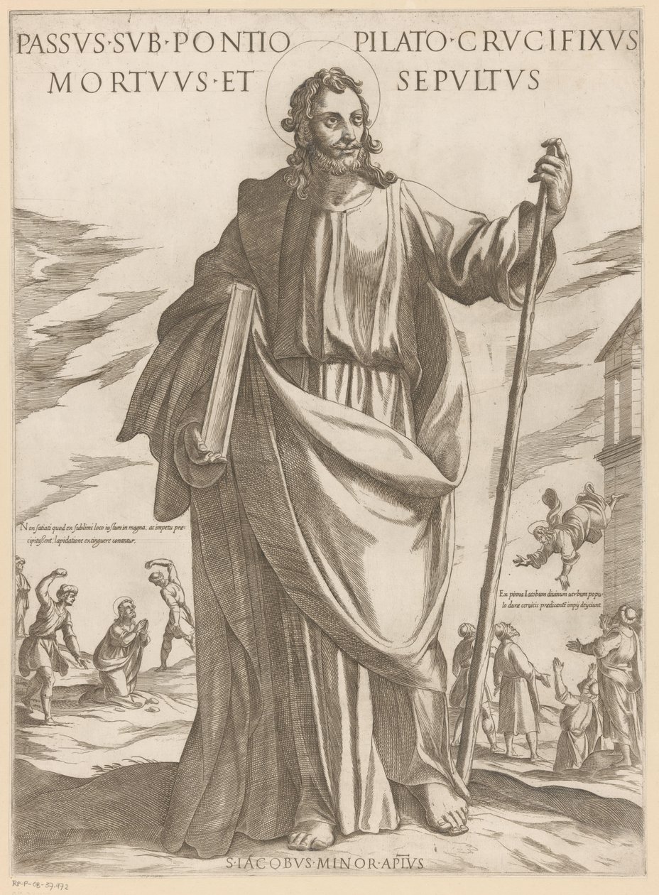 Saint James the Less (Christ, Mary, and the Apostles) by Antonio Tempesta