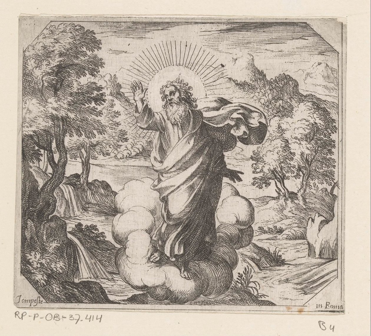 God Creates Plants and Trees by Antonio Tempesta