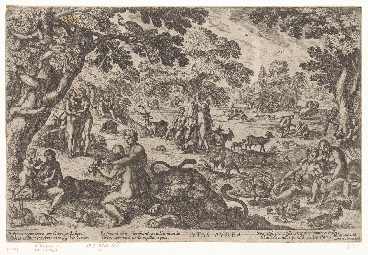 Golden Age (Four Ages of the World) by Antonio Tempesta