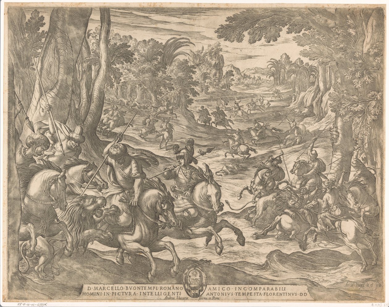 Lion Hunt by Antonio Tempesta