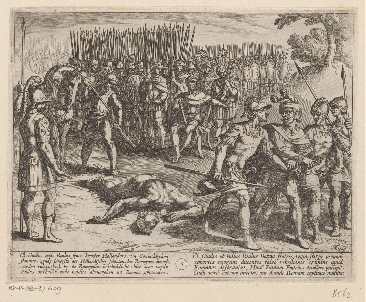 Julius Civilis is Arrested and His Brother Paulus Beheaded (The Batavian Wars Against the Romans) by Antonio Tempesta