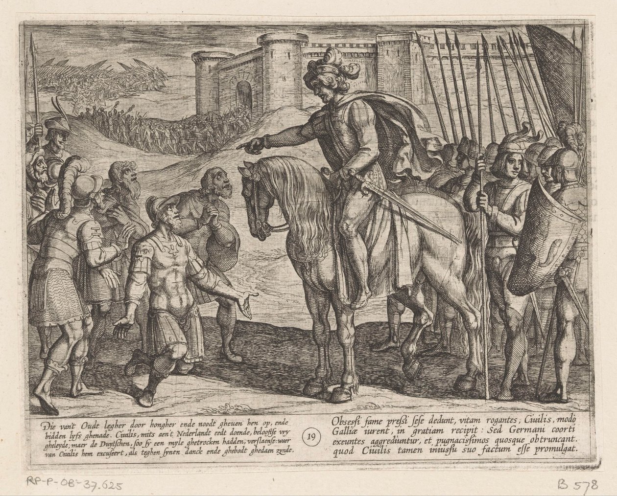 Men from the Fort Surrender to Julius Civilis by Antonio Tempesta