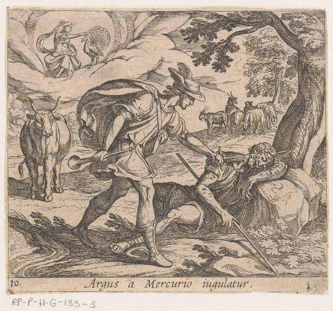 Mercury Kills Argus by Antonio Tempesta