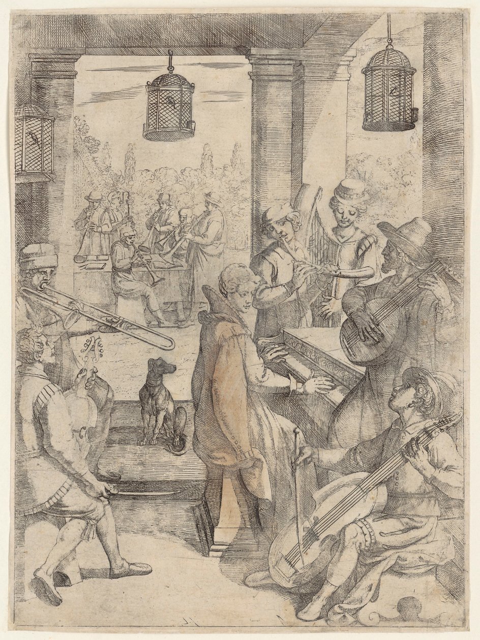 Musical Gathering in the Society of Captive Birds by Antonio Tempesta