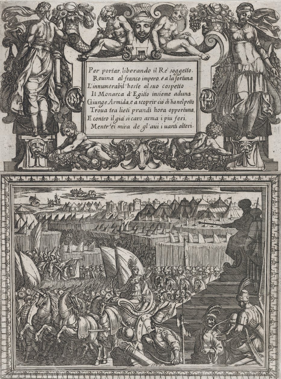 Plate 17: Illustration to Canto XVII, from Torquato Tasso