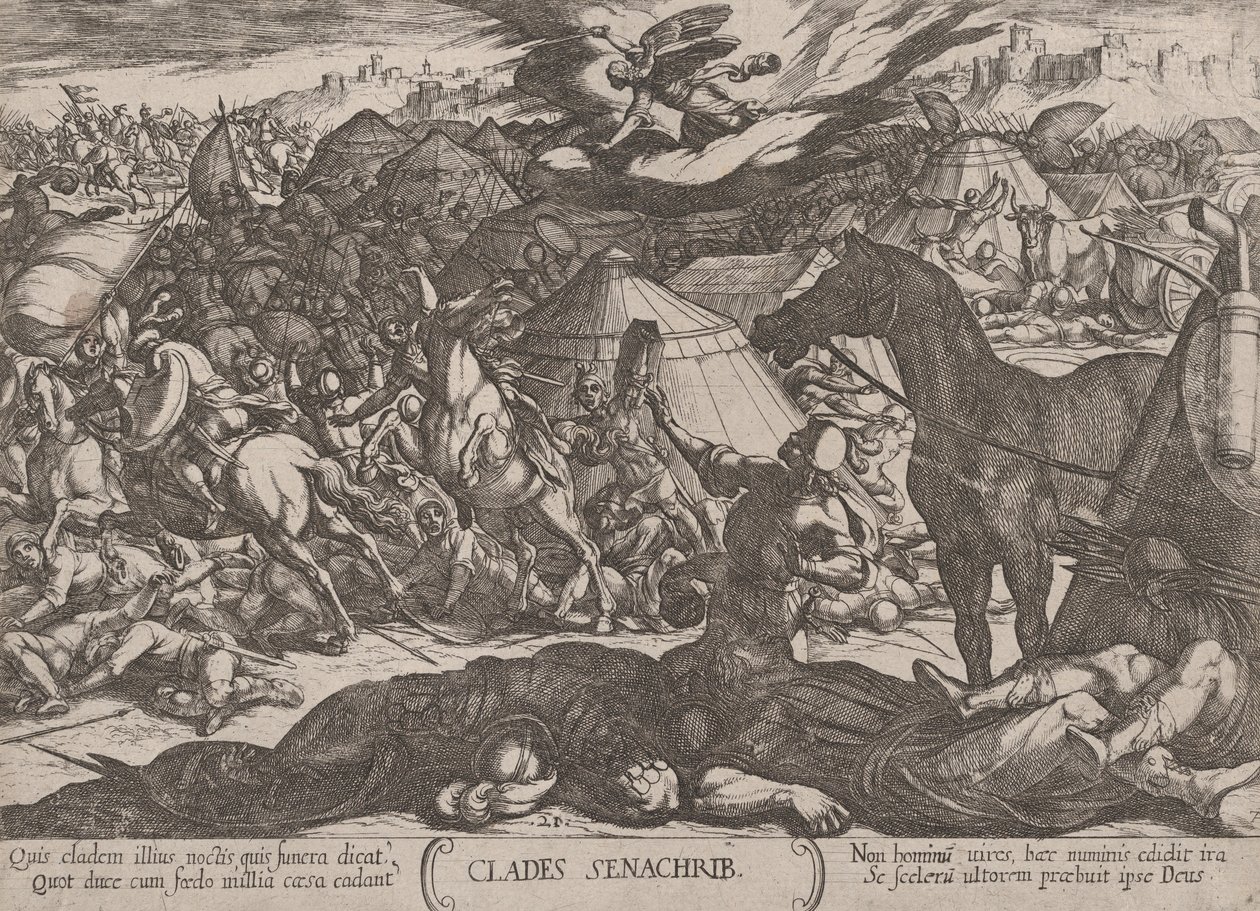 The Angel of the Lord Vanquishing the Army of Sennacherib by Antonio Tempesta