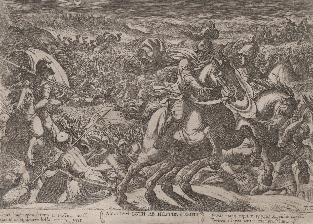 Plate 2: Abraham Liberating His Nephew Lot, from 