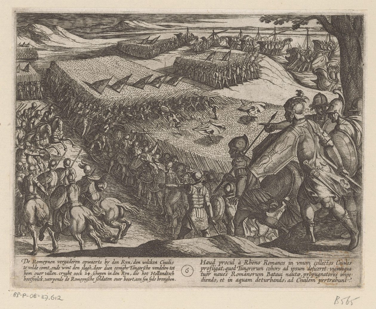 Romans Defeated at the Rhine (series title: The Batavian Wars Against the Romans) by Antonio Tempesta