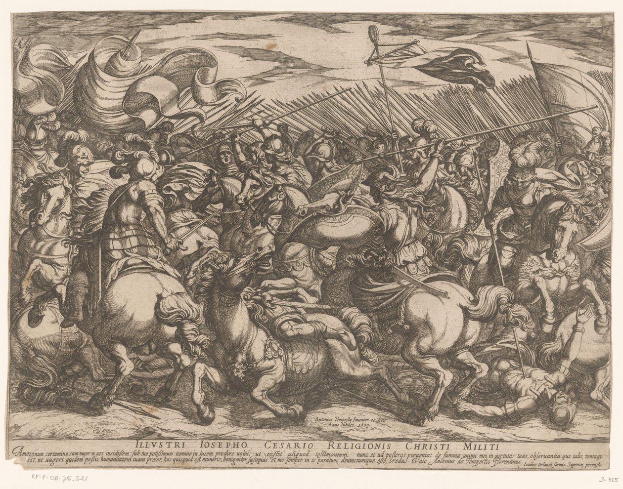 Battle Between the Greeks and the Amazons by Antonio Tempesta