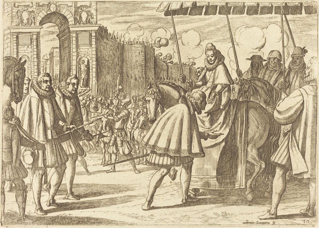 Triumphal Entry of Margaret of Austria by Antonio Tempesta