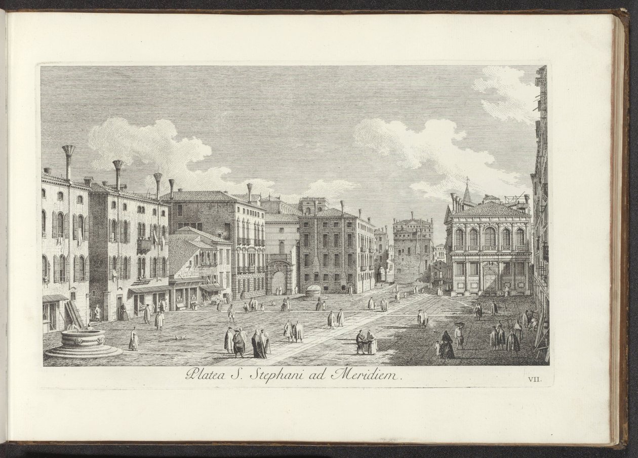 View of Campo Santo Stefano in Venice by Antonio Visentini