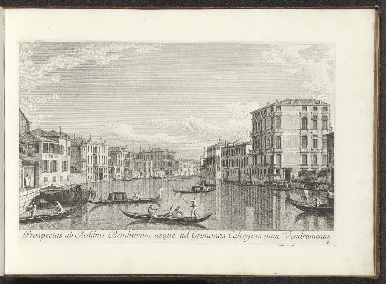 View of the Grand Canal, Palazzo Bembo and Palazzo Vendramin-Calergi in Venice by Antonio Visentini