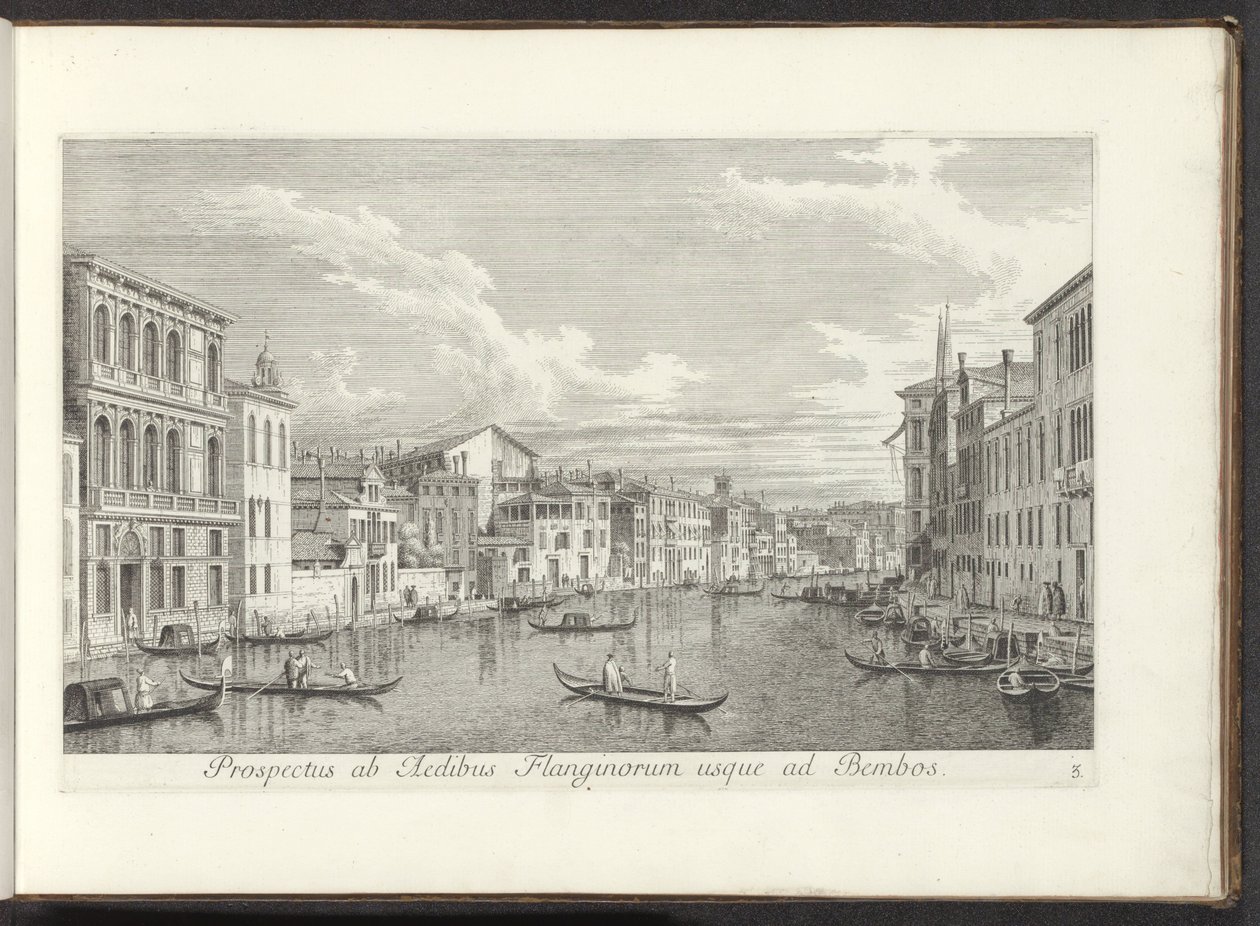 View of the Grand Canal and Palazzo Flangini in Venice by Antonio Visentini