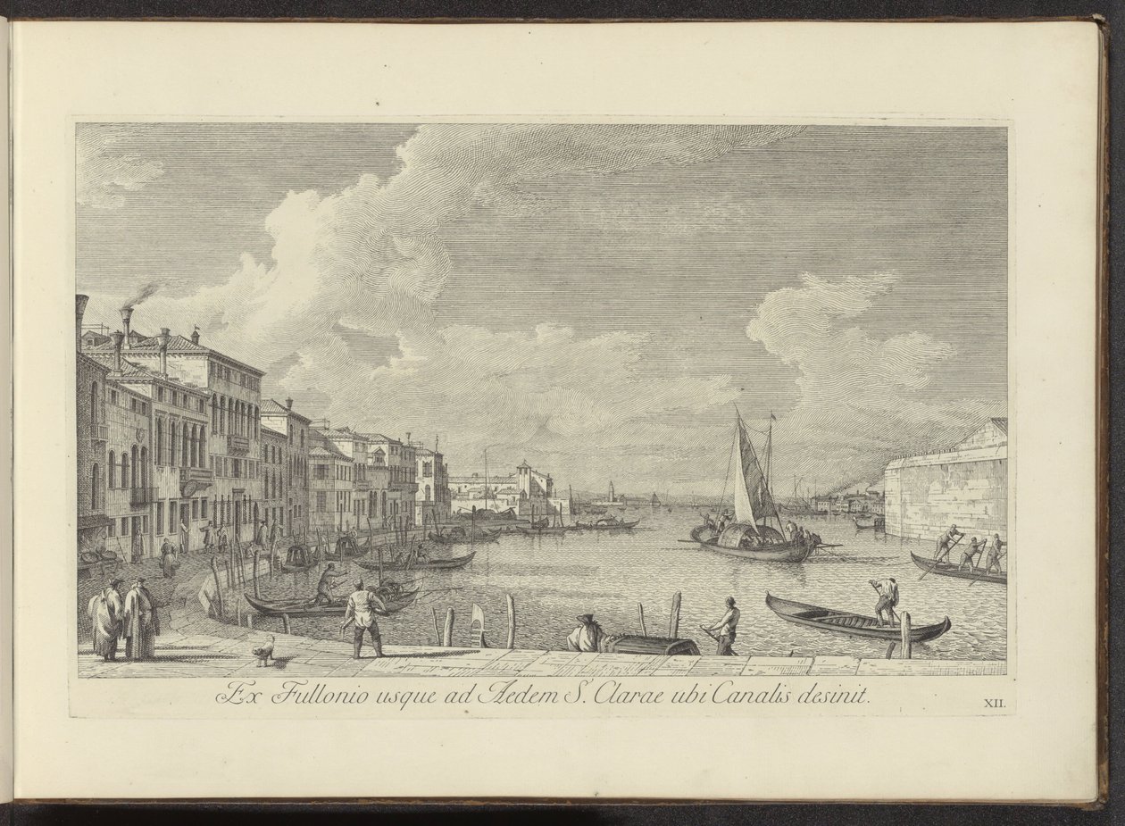 View of the Grand Canal and the Church of Santa Chiara in Venice by Antonio Visentini
