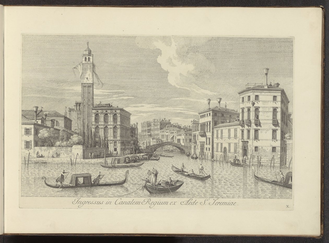 View of the Cannaregio and Palazzo Labia in Venice by Antonio Visentini