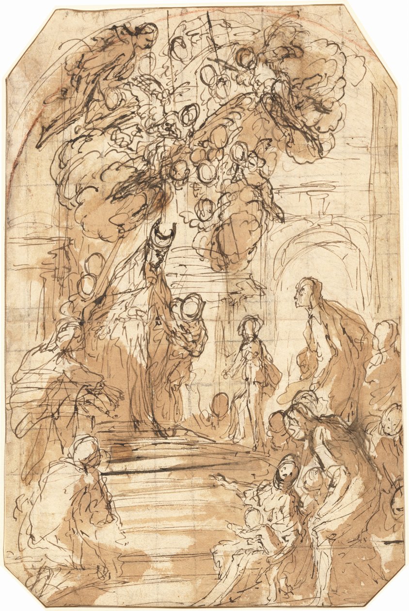 Presentation of the Virgin in the Temple by Antonio Zanchi
