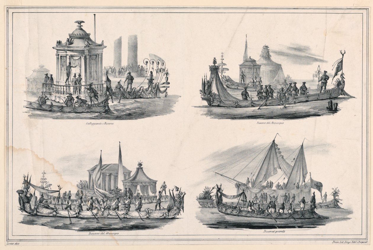 Design for Four Gondolas by Antonio Zona