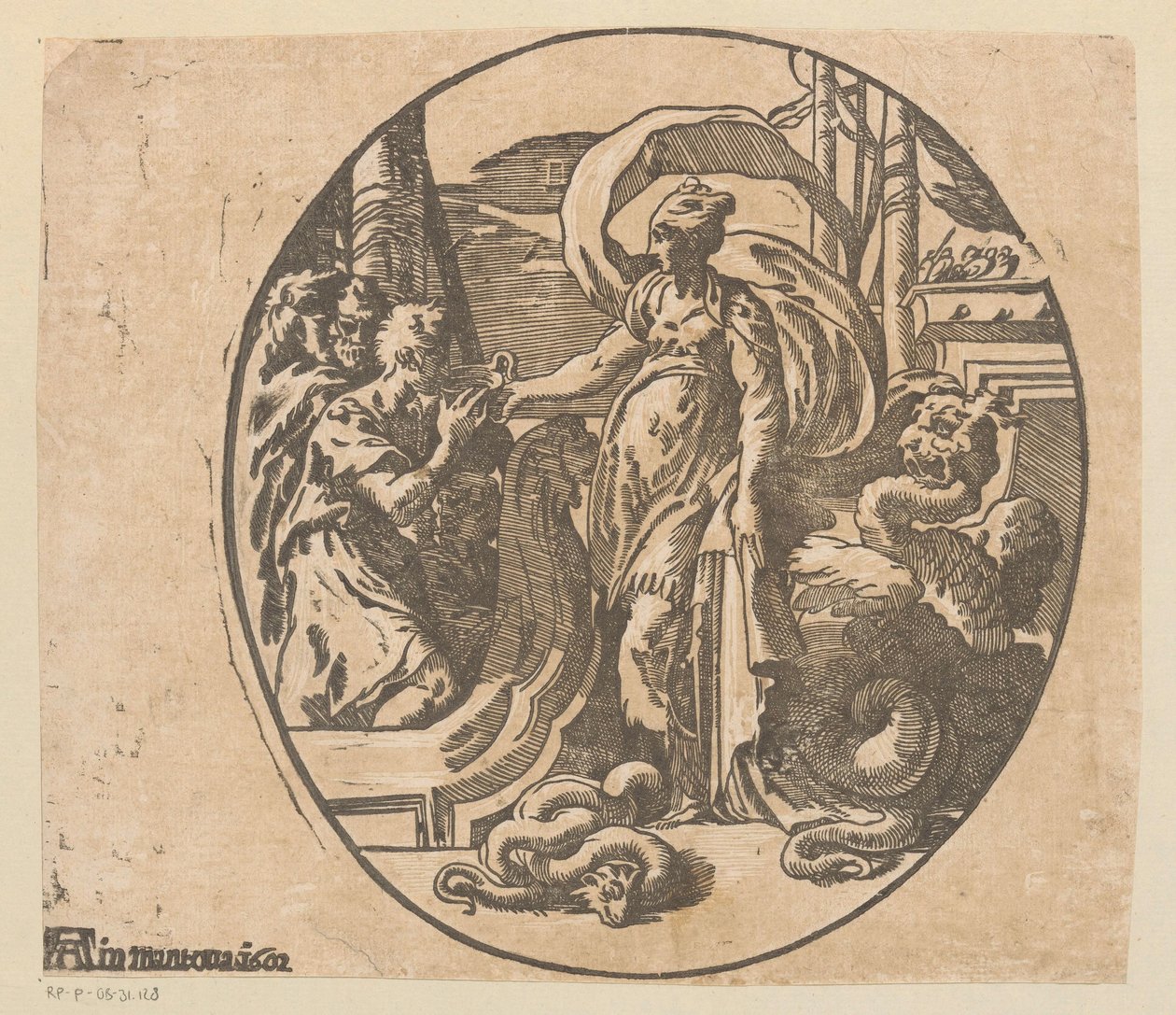 Odysseus on the Island of Circe by Antonio da Trento (possibly)