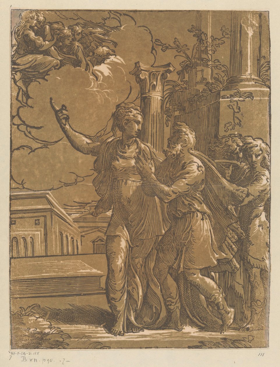 Emperor Augustus and the Tiburtine Sibyl by Antonio da Trento