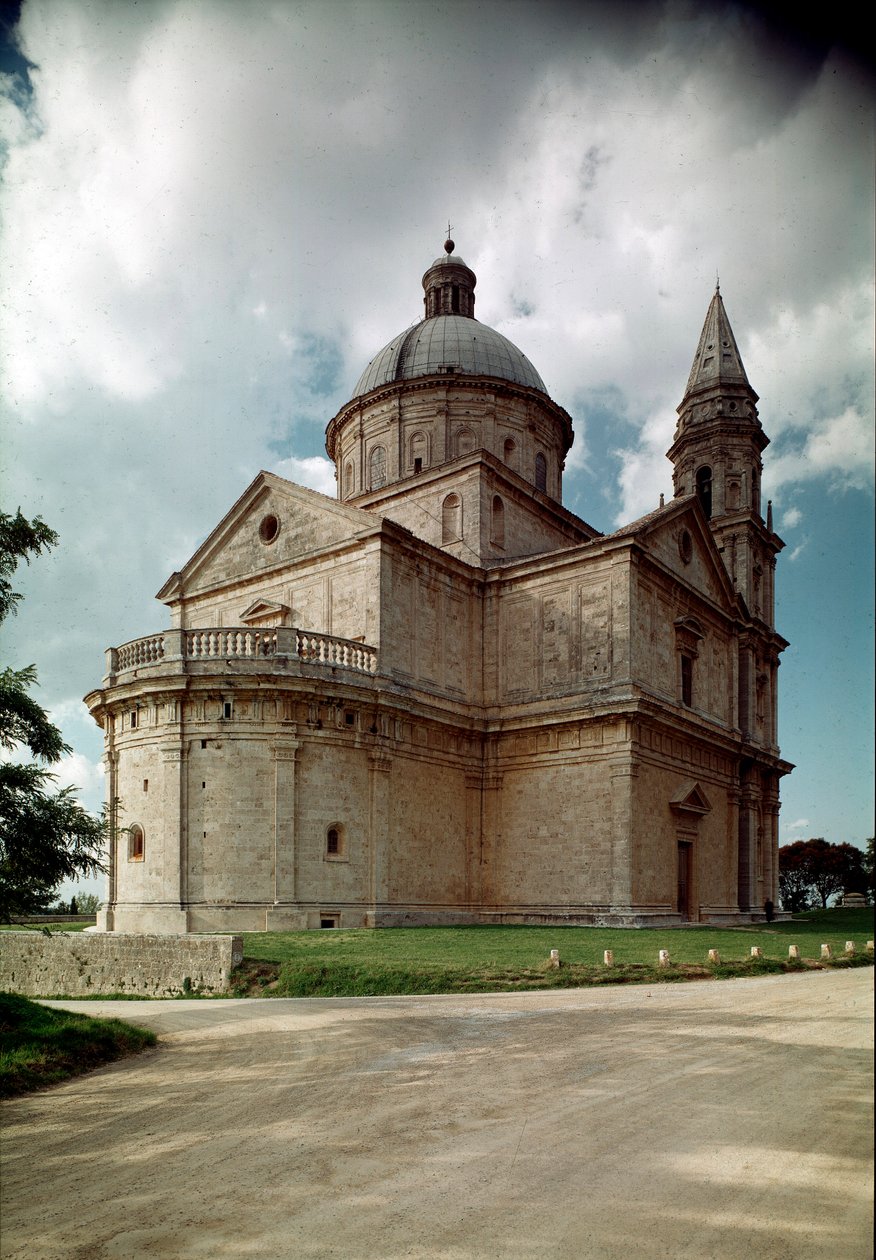 View of the church of San Biagio made by the architect Antonio da Sangallo the former (1453-1534) 1518-1545 Montepulciano, Tuscany. Italy by Antonio da the elder Sangallo