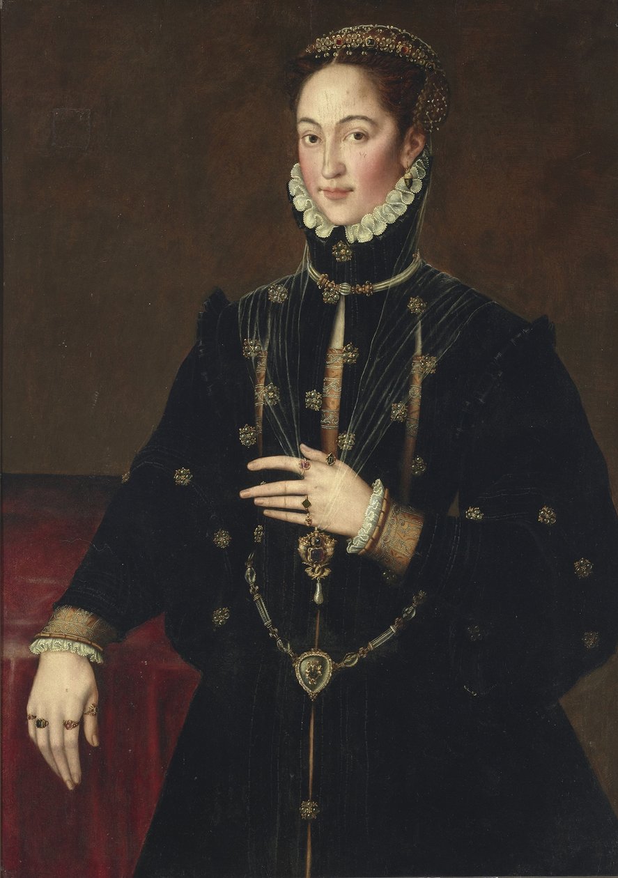 Portrait of Jerónima Enríquez de Guzmán, II Marchioness of Las Navas by Antonis Mor