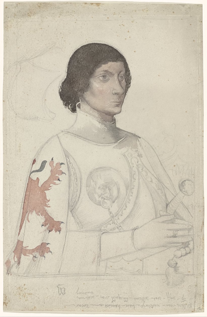 Study for the Portrait of a Gentleman from Naaldwijk by Antoon Derkinderen