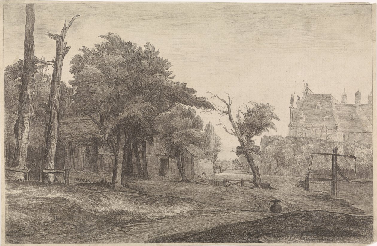 Landscape with Castle by Antoon Overlaet
