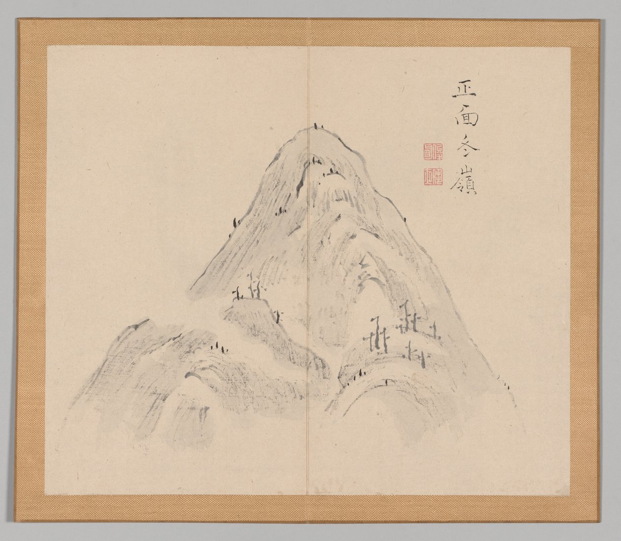 Double Album of Landscape Studies after Ikeno Taiga, Volume 1 Leaf 24 by Aoki Shukuya