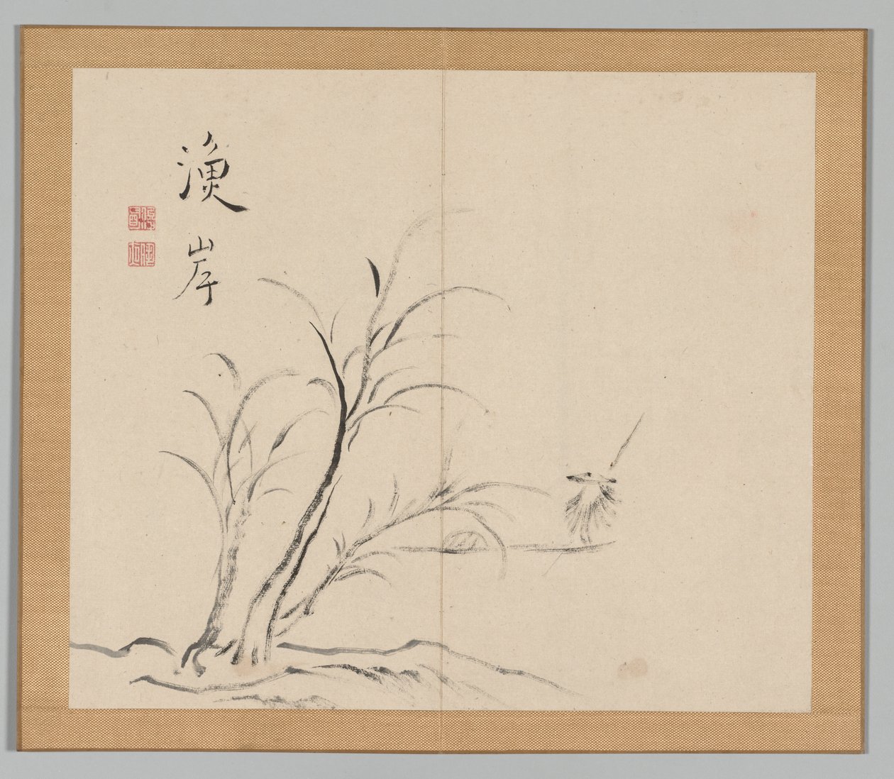 Double Album of Landscape Studies after Ikeno Taiga, Volume 2 leaf 26 by Aoki Shukuya