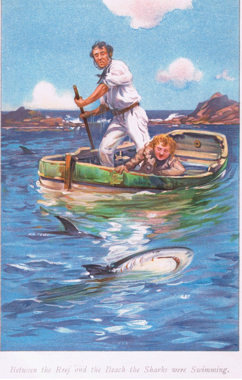 Between the Reef and the Beach the Sharks Were Swimming by Archibald Webb