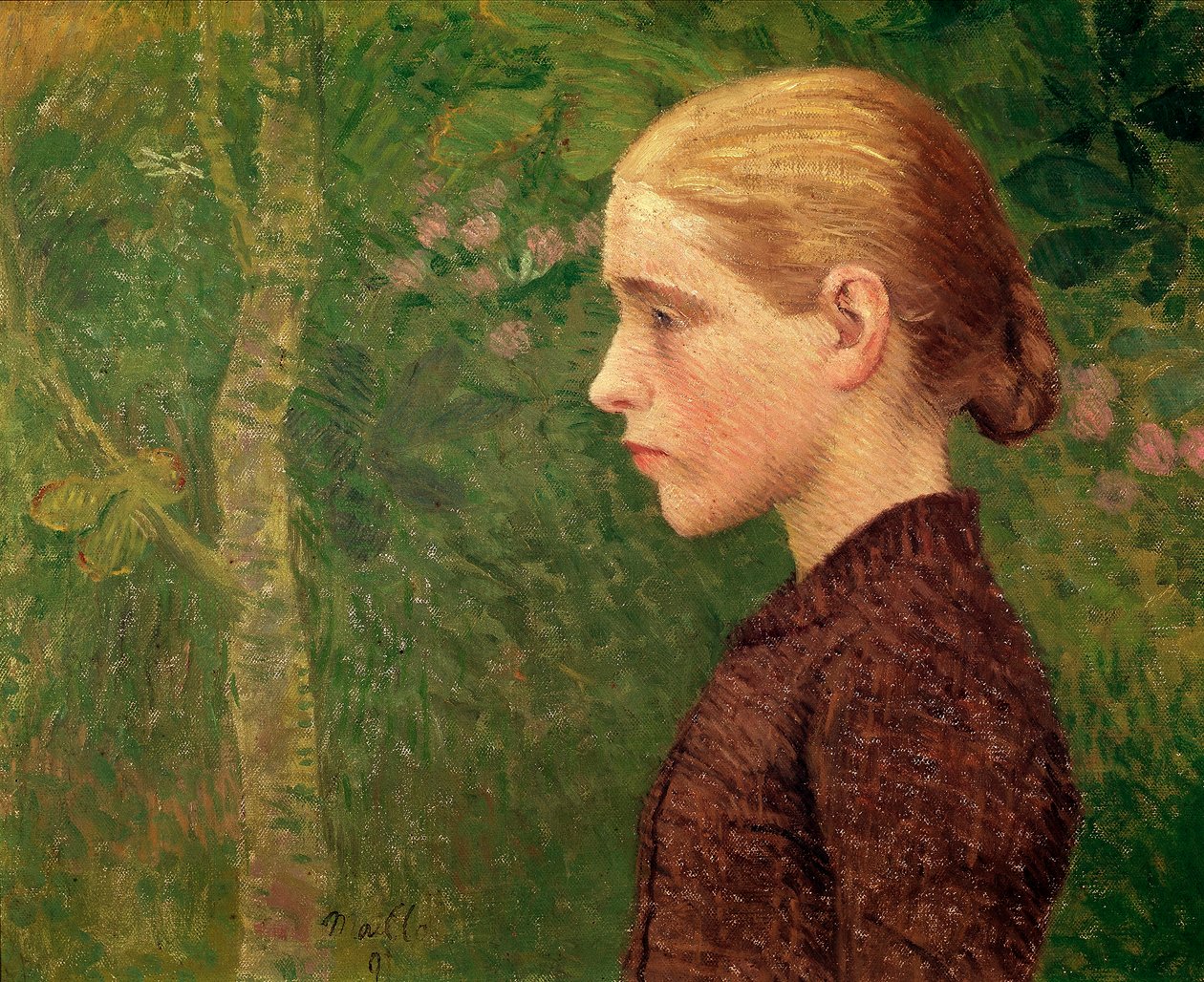 Bust of Young Peasant (detail) by Aristide Maillol
