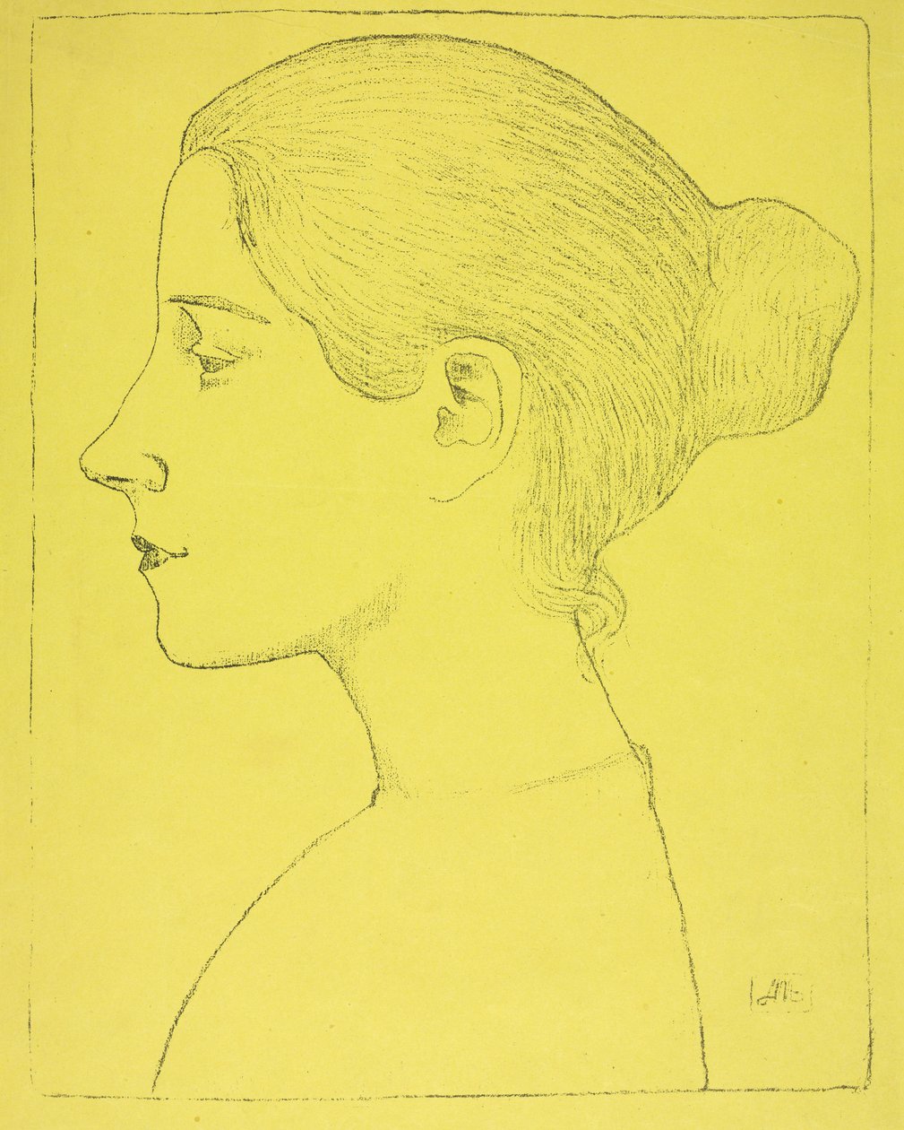Portrait of a Young Woman (Profile of Young Girl) by Aristide Maillol