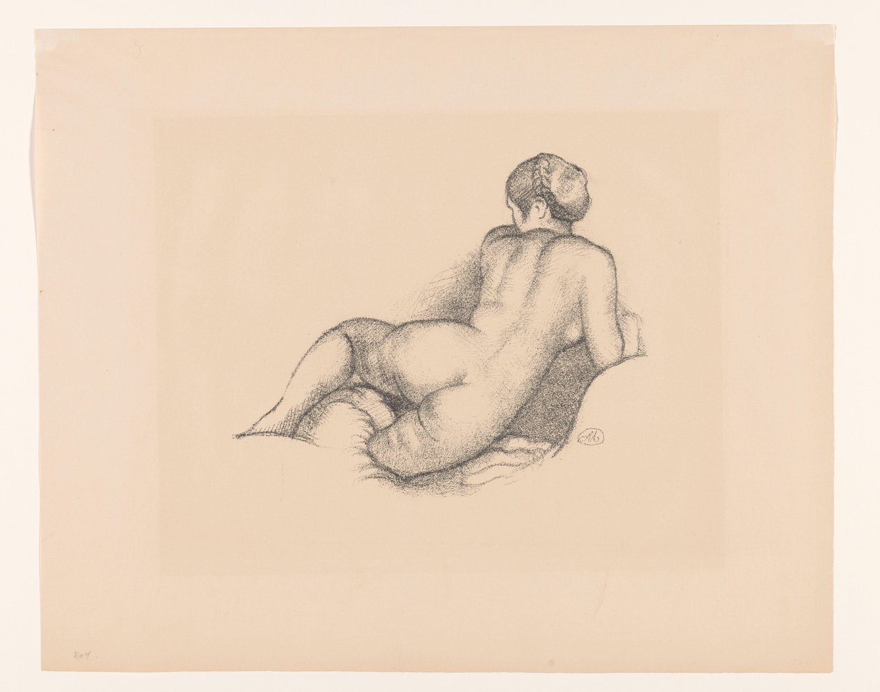 Female Nude, Seen from the Back by Aristide Maillol
